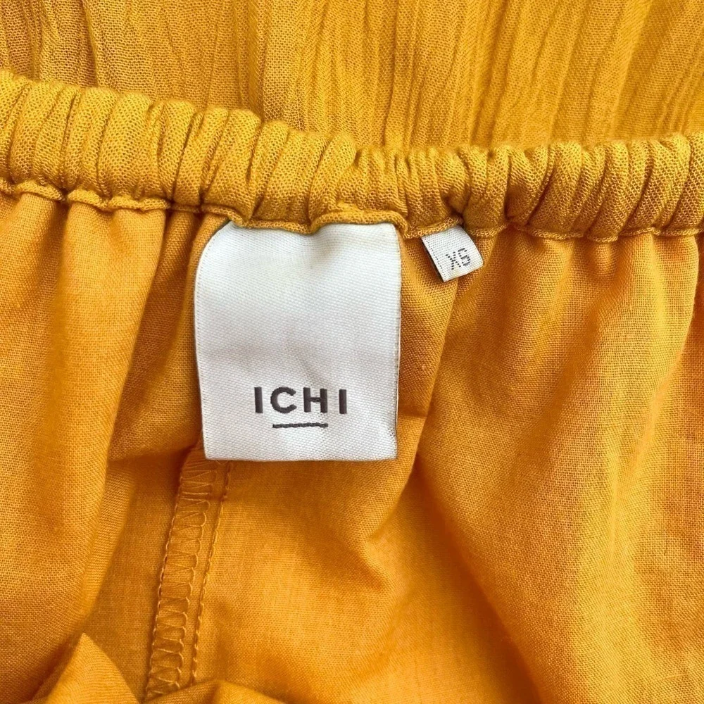 Ichi Marrakech Off-The-Shoulder Ruffle‎ Dress in Yellow, Size XS - Picture 3 of 14
